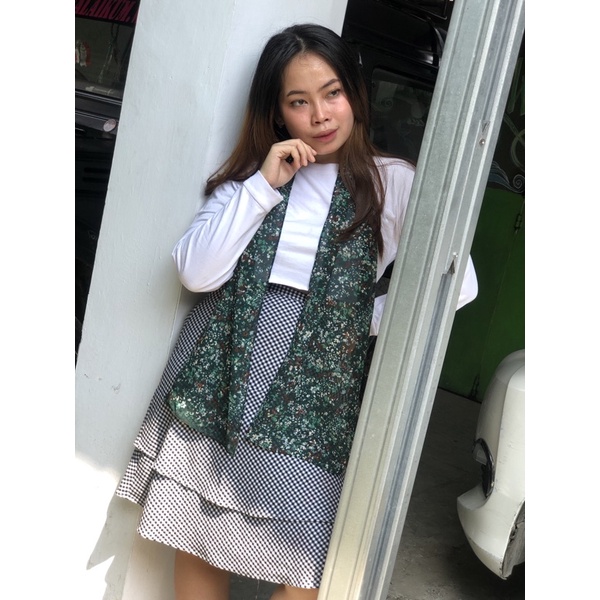 01-20 SYAL Motif Wanita Leher Fashion Batik Neckscarf-LONGs 09