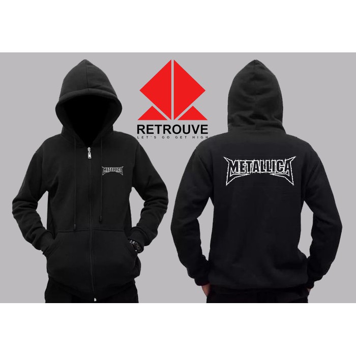 metallica zipper hoodie