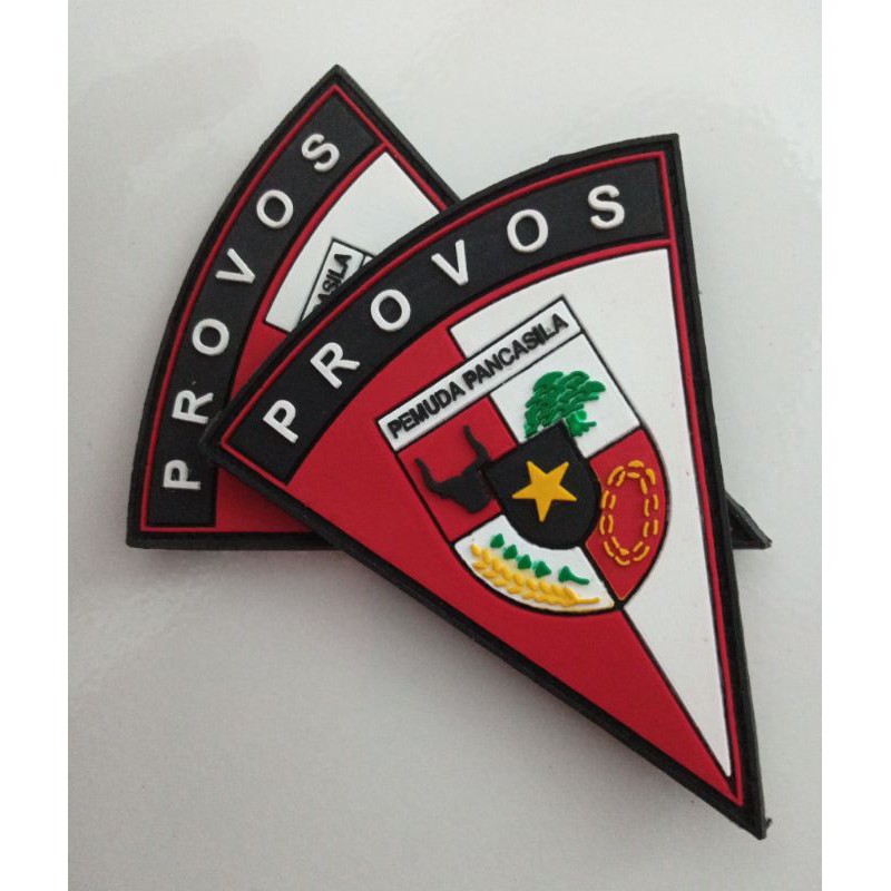 PATCH RUBBER LOGO PEMUDA PANCASILA.PROVOS.tempelan karet emblem velcro