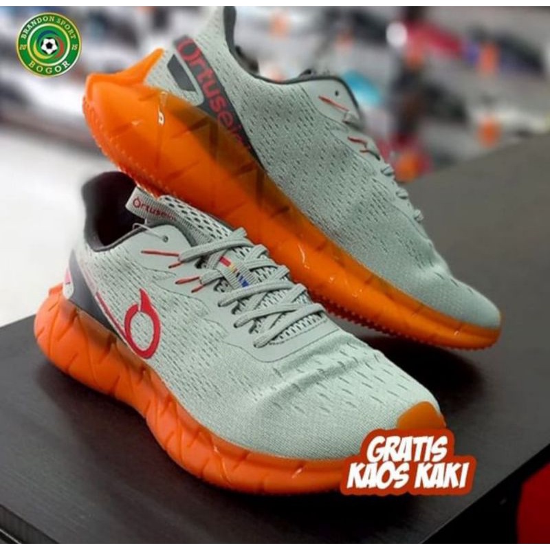 Sepatu Sneakers Ortuseight Reflow - Grey/Ortrange