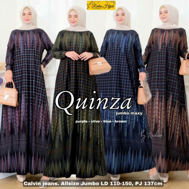 GAMIS QUINZA JUMBO MAXY LD 110-150 CALVIN JEANS BY REDEA HIJAB