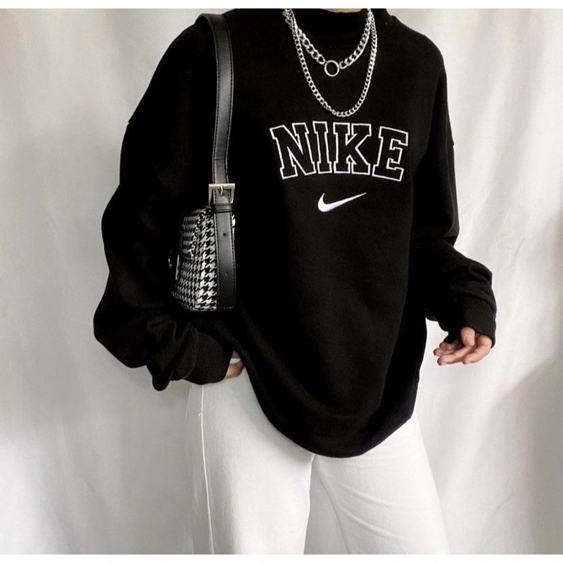 NIKE SWEATER OVERSIZE SWEATER WANITA CREWNECK MURAH KEKINIAN