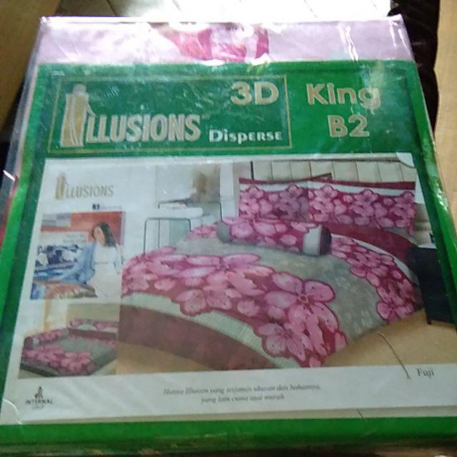 Illusions Sprei King Bantal 2 (180x200) - Daisy