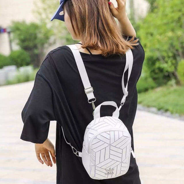 adidas tas punggung ransel mini issey miyake 3d