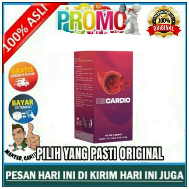 TOP RECARDIO ASLI 100% ORIGINAL OBAT DARAH TINGGI HIPERTENSI STROKE AMAN   BADAN SEHAT HIDUP BAHAGIA