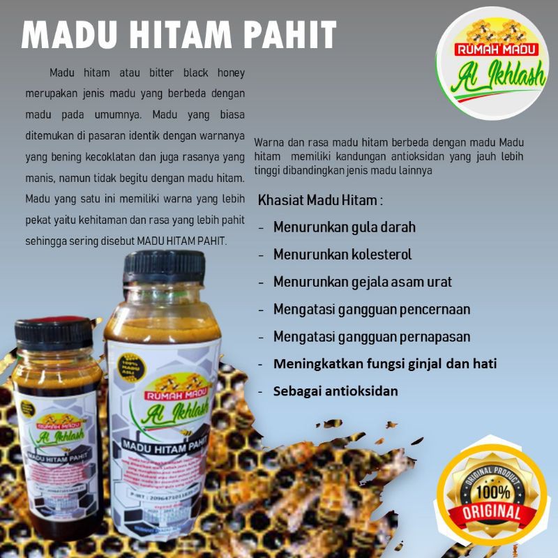 

Madu Hitam pahit