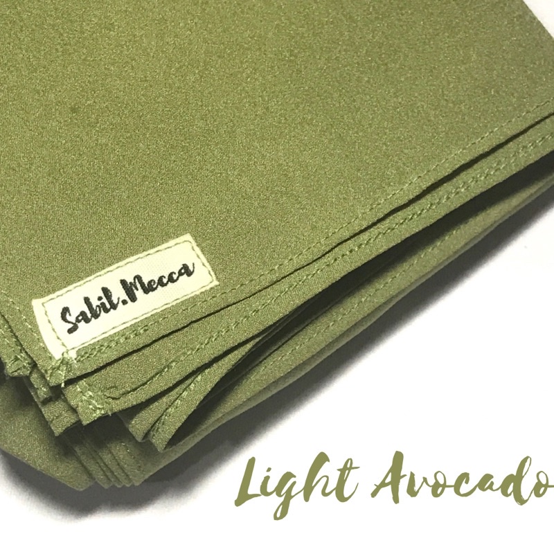 HIJAB SEGI 4 SYARI 130X130 DIAMOND-Light Avocado