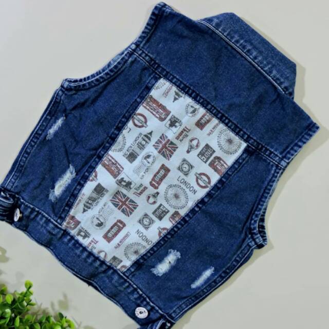 ZV90 - LONDON JEANS VEST (PREMIUM INDO BRAND)