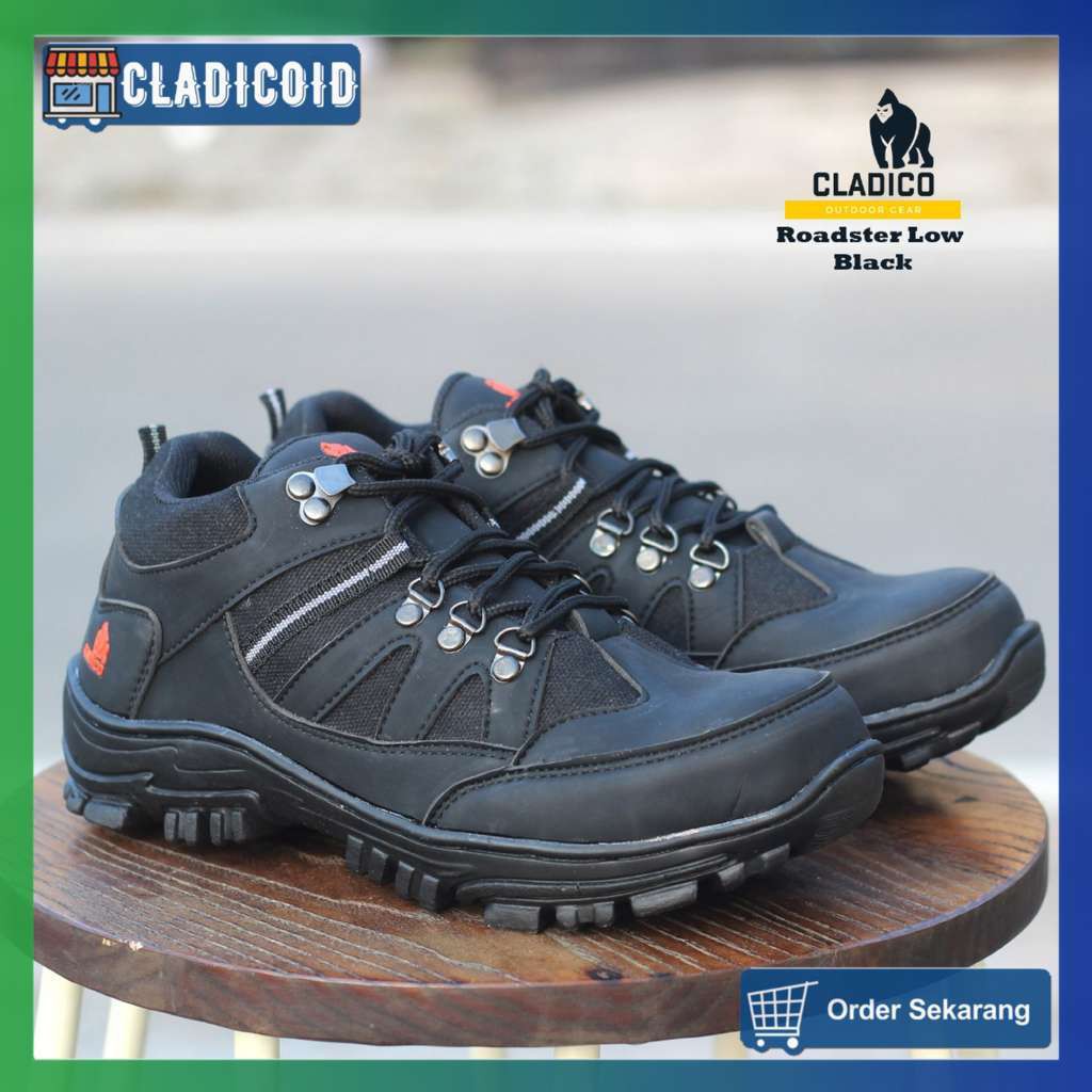 SEPATU SAFETY PRIA UJUNG BESI ORIGINAL CLADICO ROADSTER LOW SAFETY PENDEK KERJA LAPANGAN, OUTDOOR