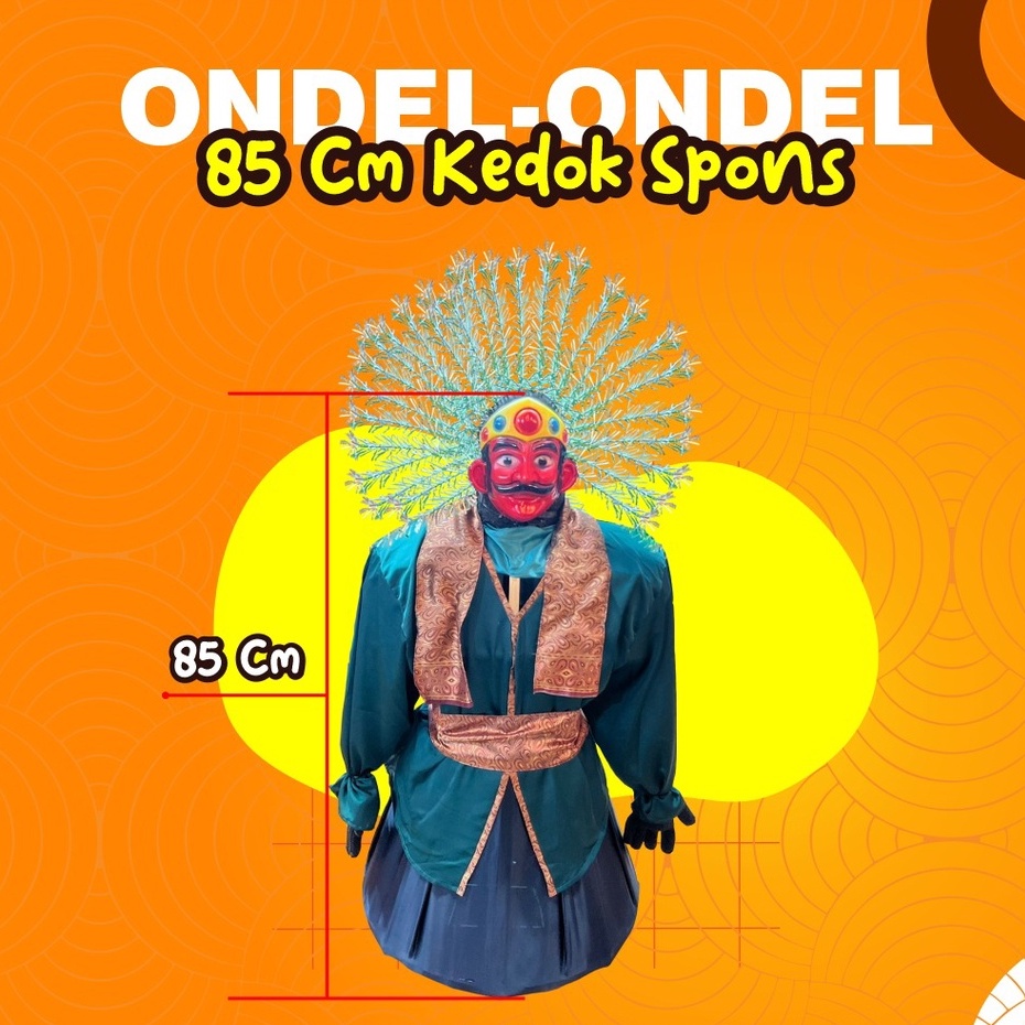 Ondel Ondel Anak Topeng spons / Topeng Karet (Bisa Masuk Anak) / Ondel Ondel