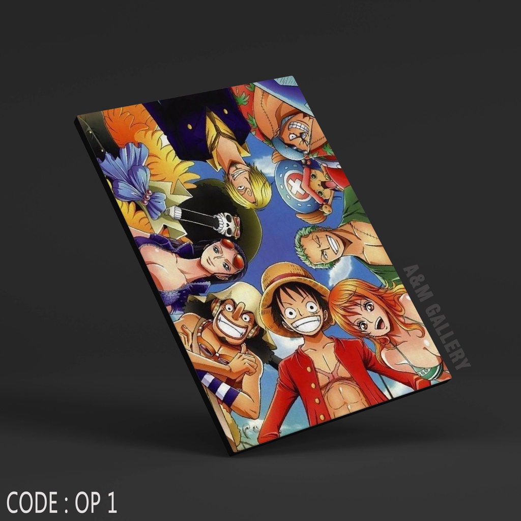 Poster Kayu ONE PIECE Hiasan Dinding Dekorasi Kamar I Poster Kayu Anime Dekorasi Kamar - A&amp;M