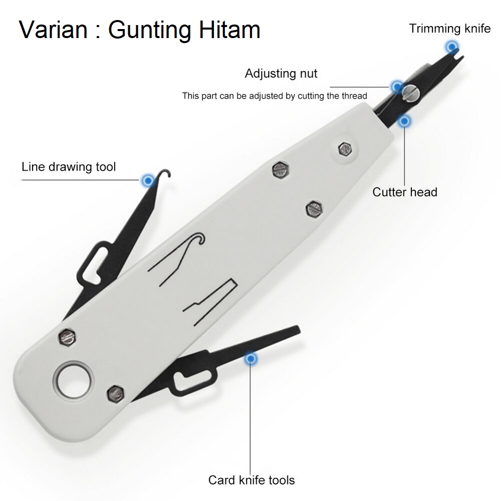 Punch Down Tool 3141 Impact Sitting Wire Pasang Kabel Terminal Block