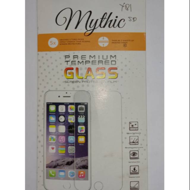 TEMPERED GLASS 9D/HAPE VIVO Y81/BLACK
