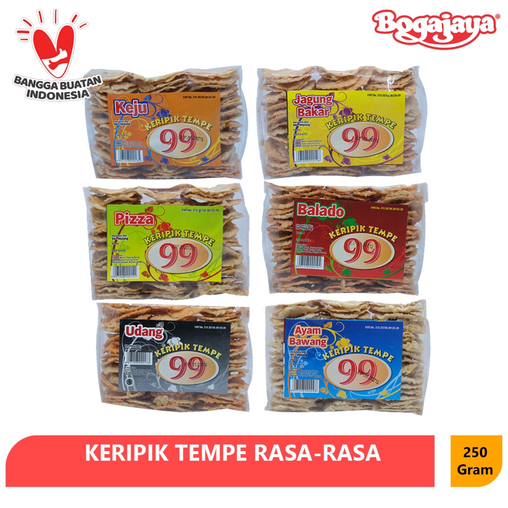 

KERIPIK TEMPE MALANG 99 ANEKA RASA 250 GRAM