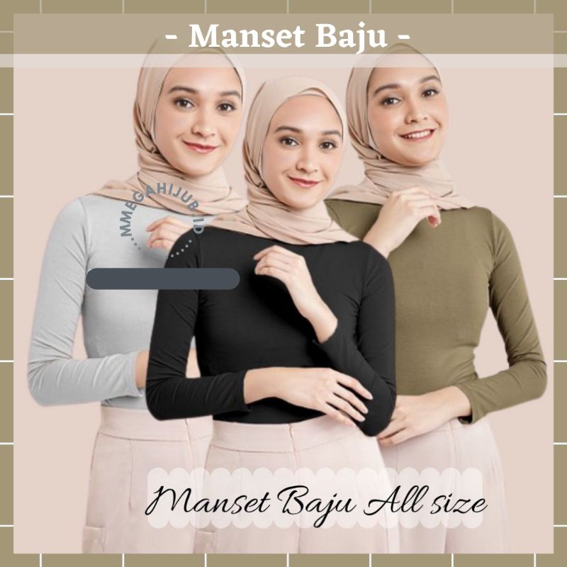 Menset baju / dalaman baju / Manset baju / Manset murah / kaos polos lengan panjang