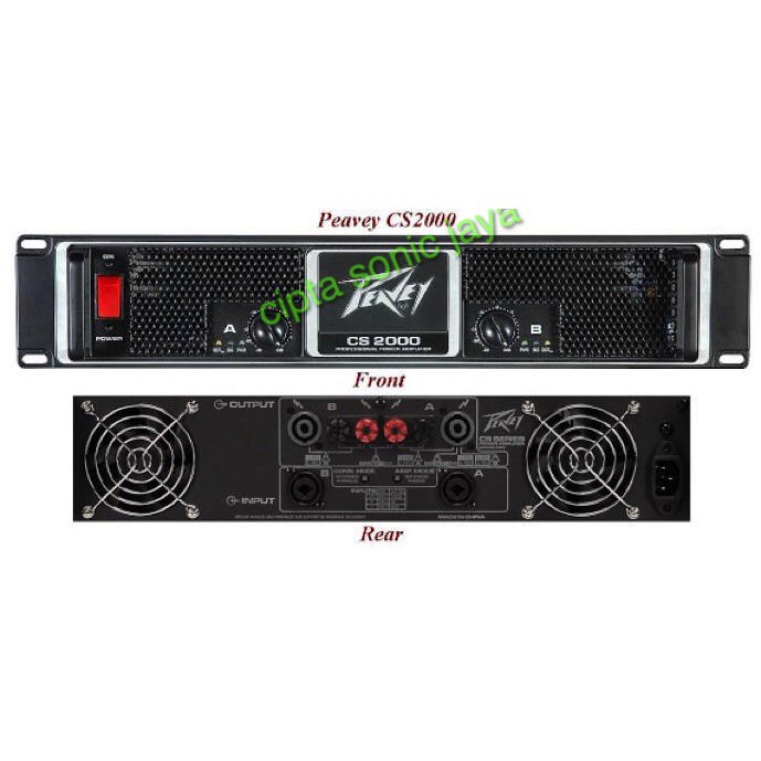 (PETI KAYU) power amplifier peavey cs 2000 / CS2000 profesional