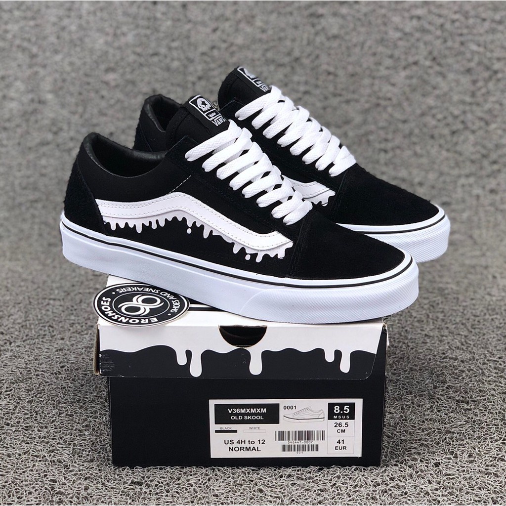 SEPATU PRIA CASUAL VANS OLD SKOOL LUMER HITAM PUTIH SEPATU GAYA SEKOLAH KERJA