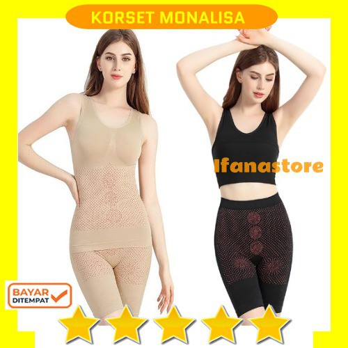 [IFANASTORE] Korset Baju Monalisa Slimming Suit Dengan Infra Red Celana Dalam Pembentuk Tubuh