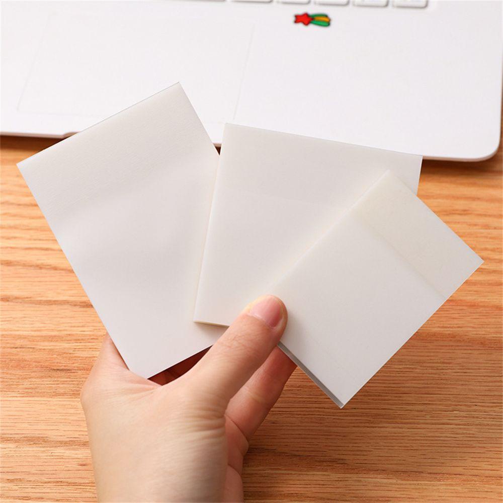 50 Sheets/Set Transparent Sticky Notes Waterproof &amp; Clear Sticky Note Pad Stationery School Office Supplies