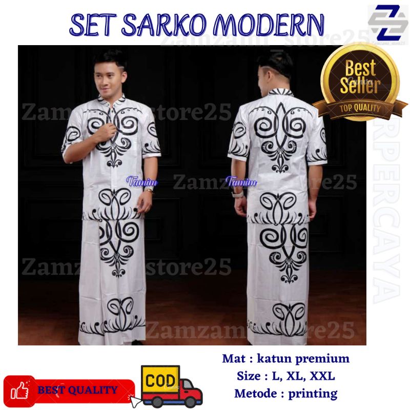 SET SARKO MODERN | SET SARUNG KOKO DEWASA