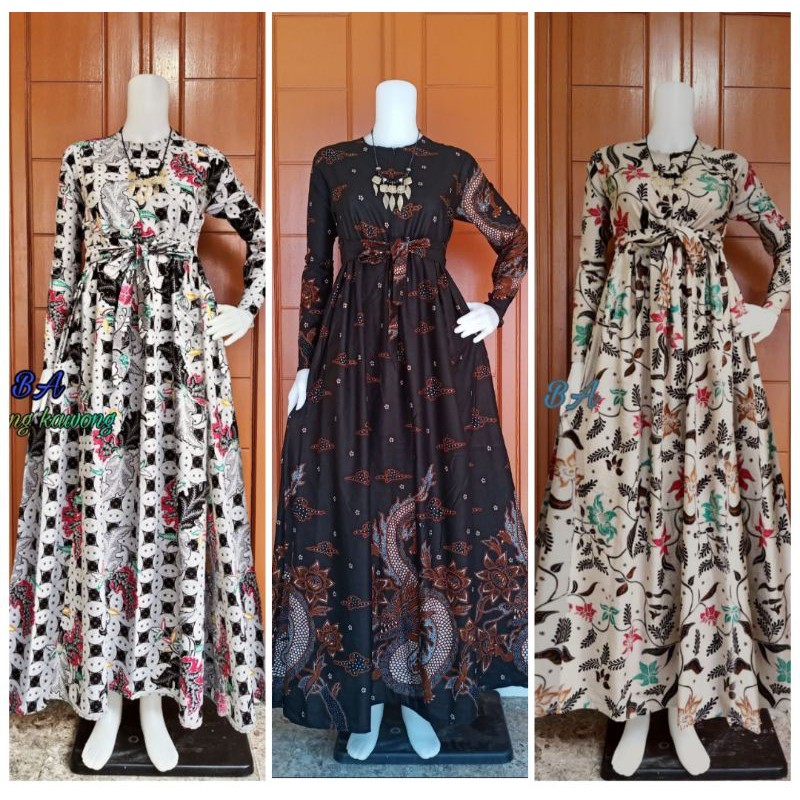 MS GAMIS BATIK SRIWEDARI MAXI BUMIL/BUSUI KATUN SOGAN ...