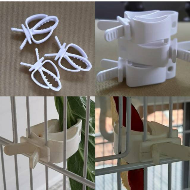 Jepitan Sayur Burung Kenari Lovebird Kandang Besi