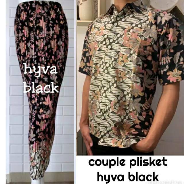 SET ROK  PLISKET KEMEJA grosir kemeja batik  rok  plisket 