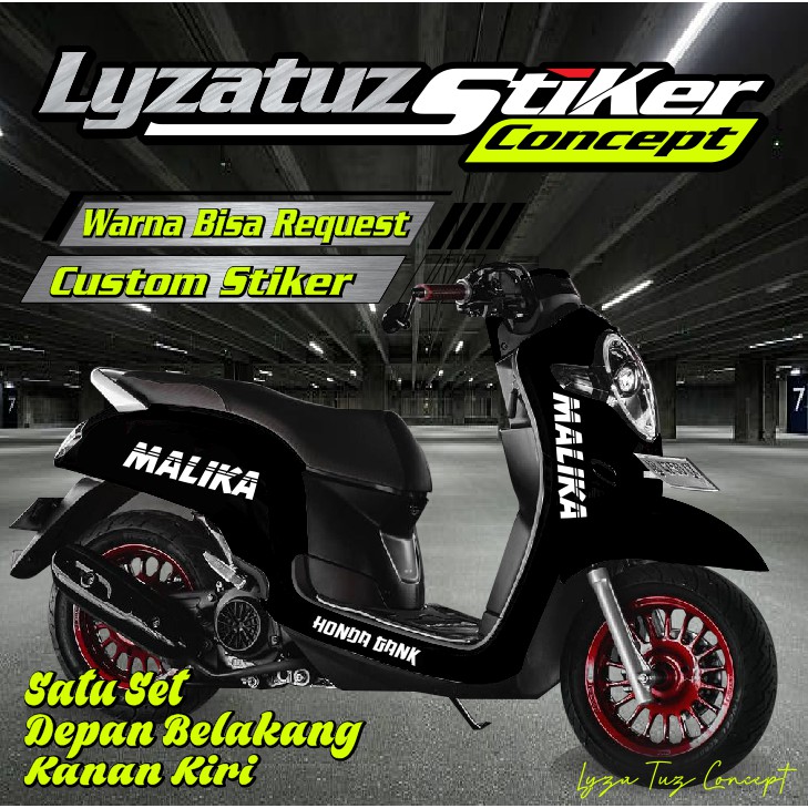 STIKER VARIASI SCOOPY CUTTING MALIKA