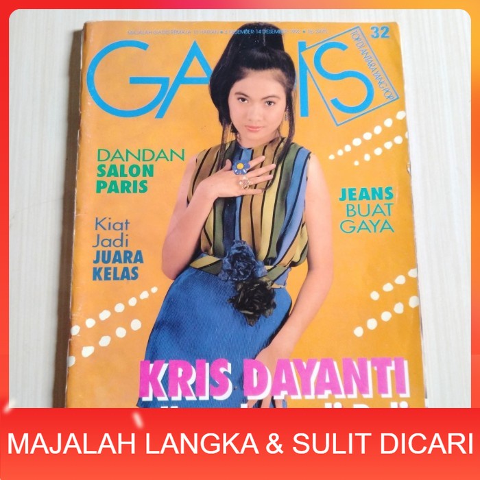 Majalah GADIS No.32 Des 1992 SHINTA DEVI (RARE ITEM) Langka