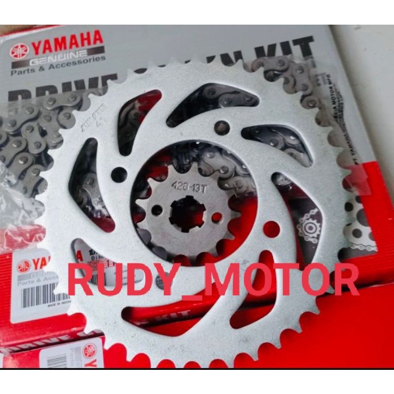 GEAR SET GIR SET JUPITER Z1 INJEKSI YAMAHA 1DY SET RANTAI GIR DEPAN BELAKANG