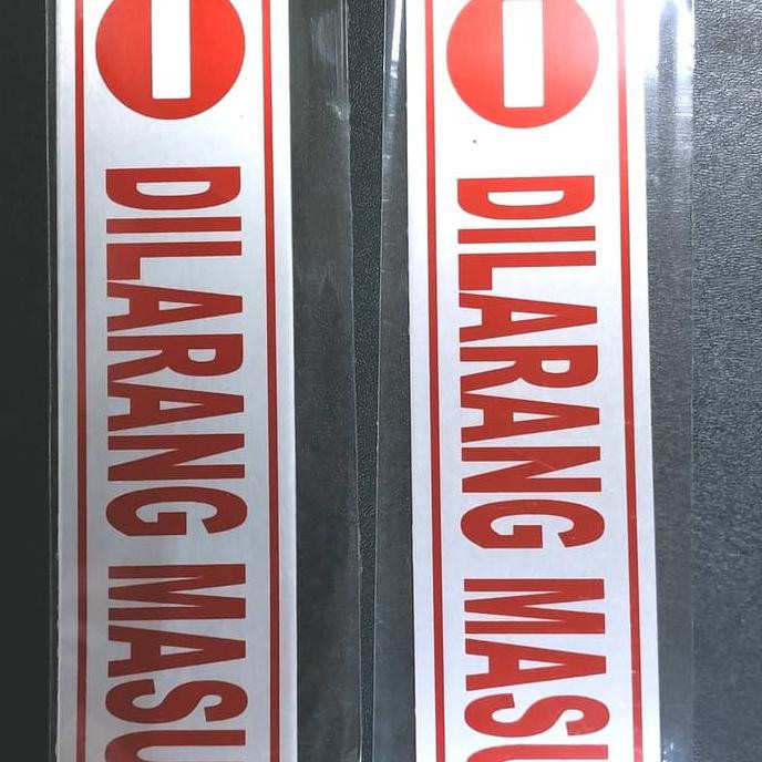 

STIKER ALUMUNIUM DILARANG MASUK /STICKER DISKON