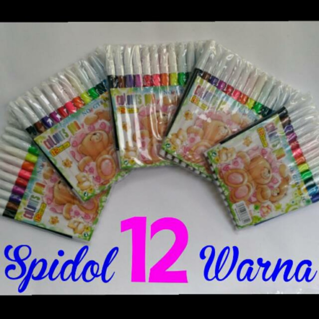 Spidol warna Set - Spidol Anak - Mewarnai - Pensil Warna - Alat gambar - Crayon - Pastel -alat tulis