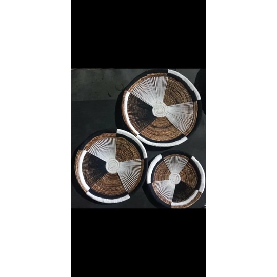 Walldecore Kerang Rangka Besi set isi3 pc