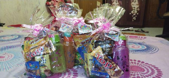 Parcel Bingkisan Snack + Botol Minum Kemasan Ulang Tahun
