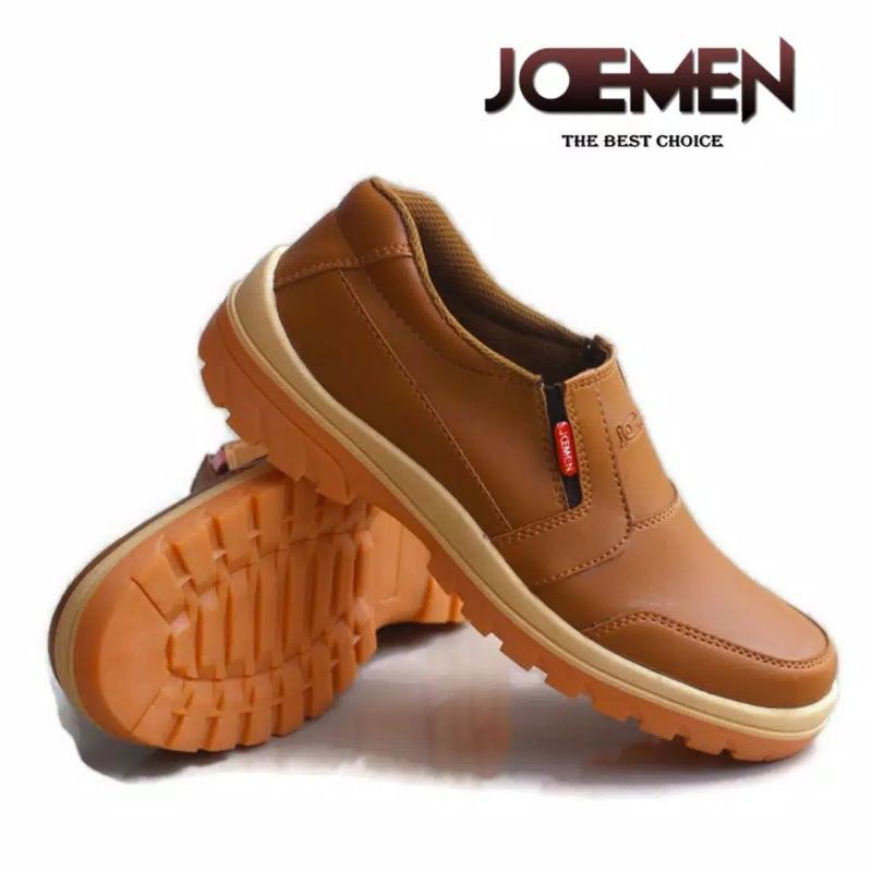 Sepatu Kasual Pria Kulit Original Joemen Trendi Fashion(Bayar Ditempat)