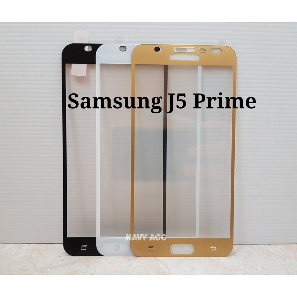 Tempered Glass Warna Samsung J5 Prime - Tempered Color Full Cover J5 Prime