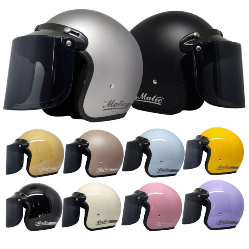 Helm Bogo Dewasa Retro Untuk Motor Matic