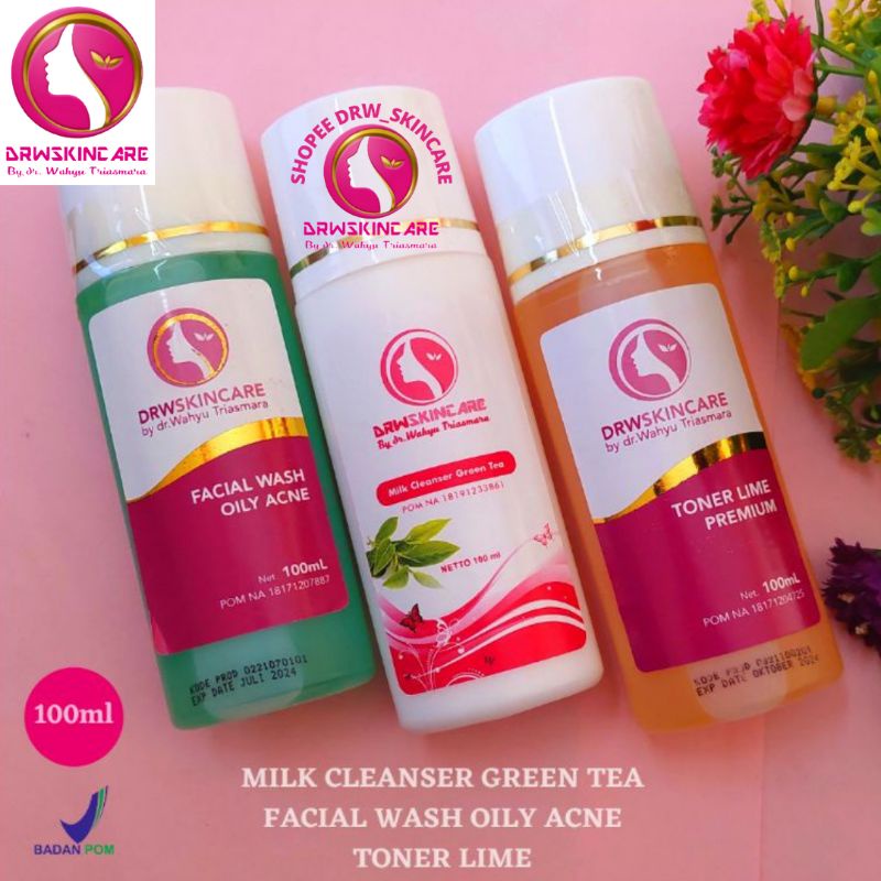 DRW SKINCARE TONER LIME PREMIUM / TONER LEMON / TONER UNTUK KULIT BERMINYAK DAN BERJERAWAT / TONER U