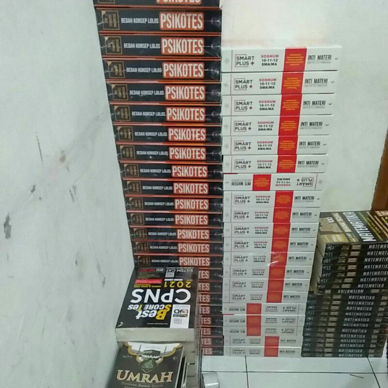 

borongan buku psikotes, cpns dan buku sma