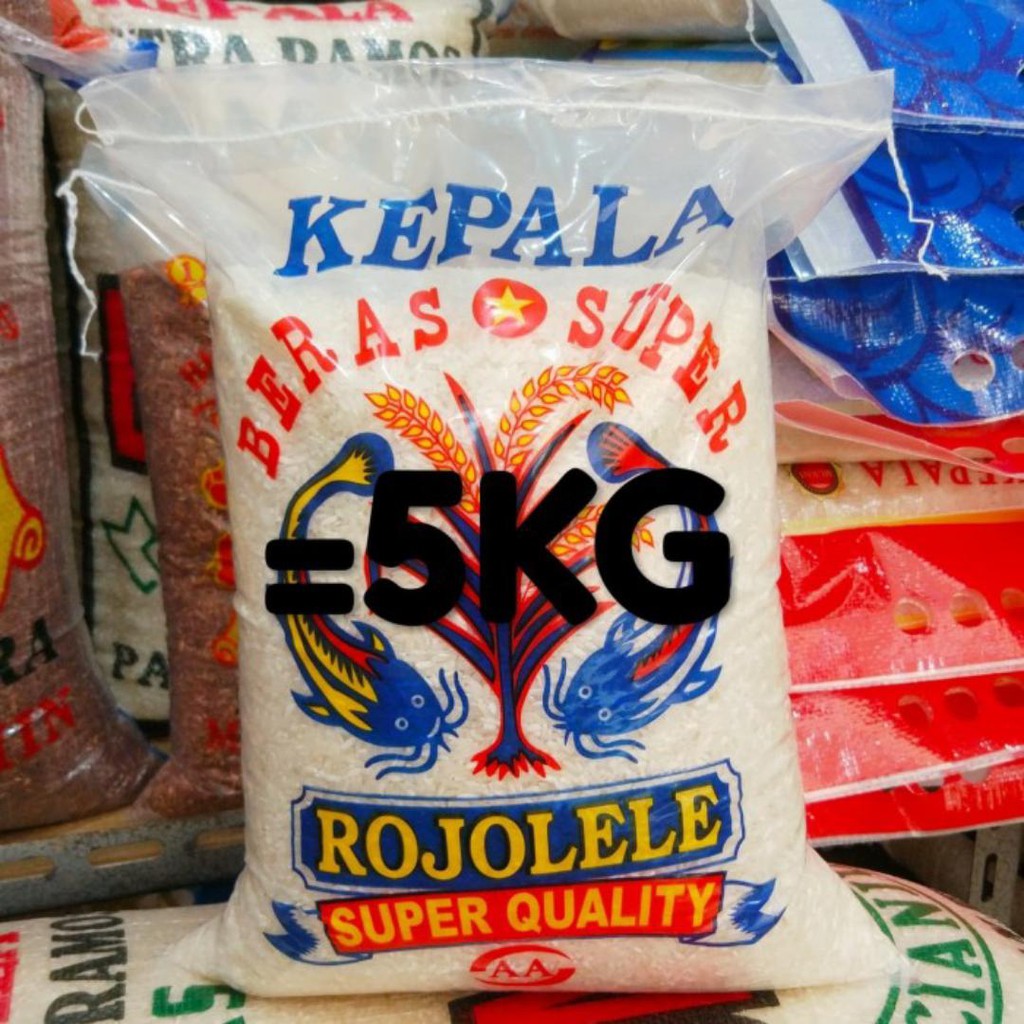 

BERAS KEPALA SUPER ROJOLELE 5KG PRODUK ASLI HARGA PASTI LEBIH MURAH