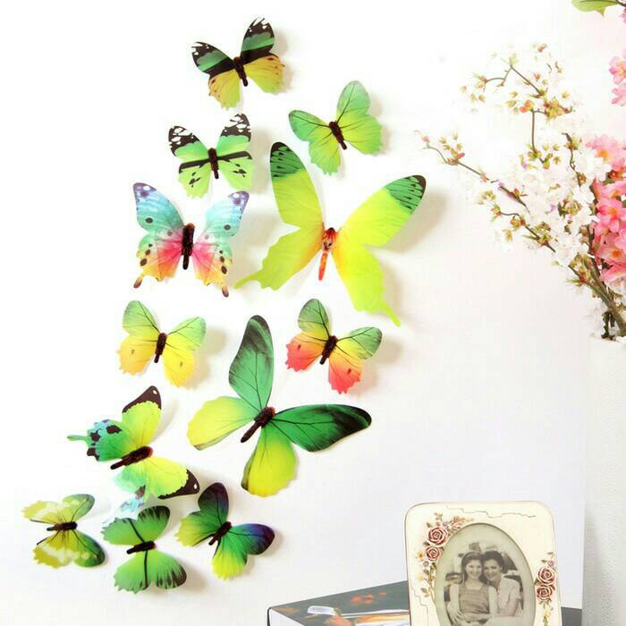 New 3D Wall Sticker Kupu  Kupu  butterfly Hiasan  Dinding  