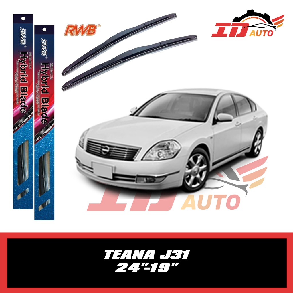 WIPER NISSAN TEANA J31 SET UKURAN 24 DAN 19 MERK RWB