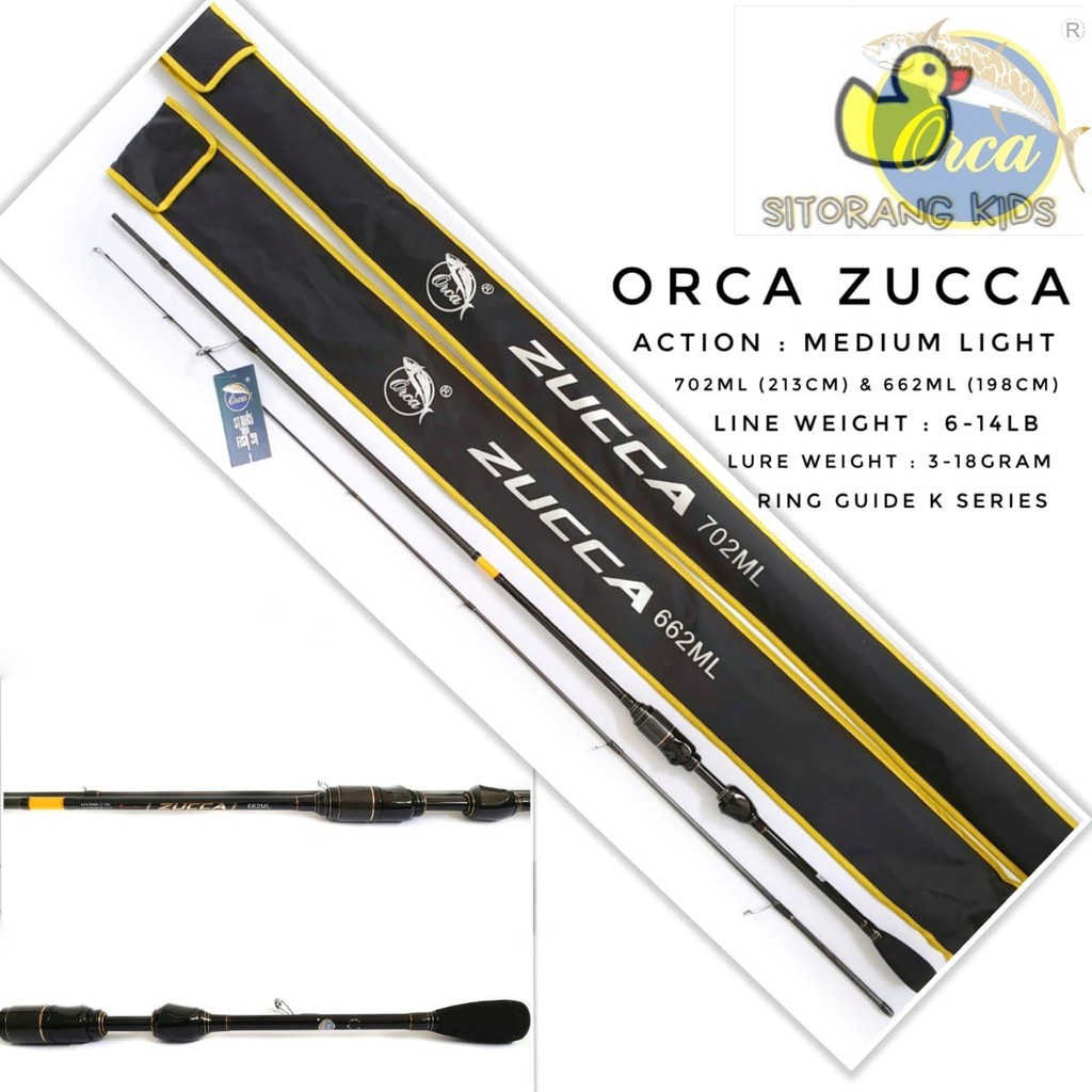[Promo] Joran Spinning Casting Orca Zucca 1.98cm 2.10cm Medium Light 6-14LB Carbon