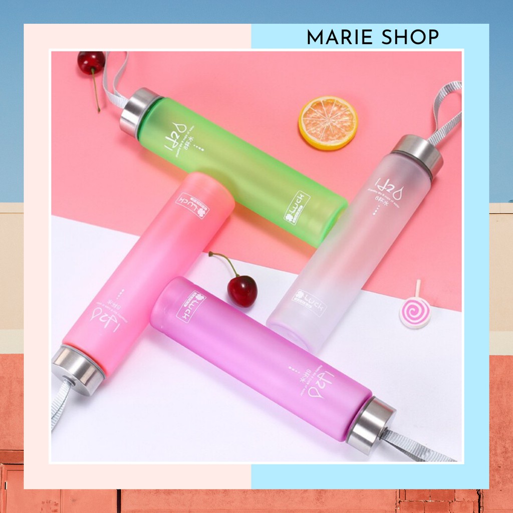 H2O BOTOL MINUM TRANSPARANT UNIK LUCU DEWASA ANAK TRAVELING BOTTLE-3