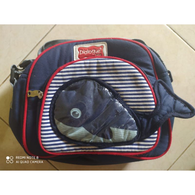 Tas Bayi Dialogue Baby Ukuran Kecil Whales Series DGT-7132 (Preloved)