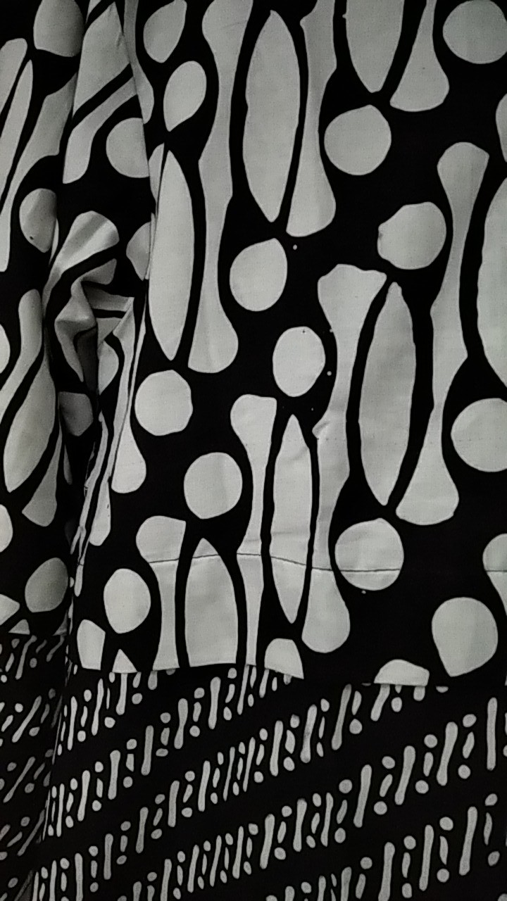 Shanaya Batik Tunik Seling Hitam Cap Garutan Ori Batik Cap Solo Atasan Batik Modern