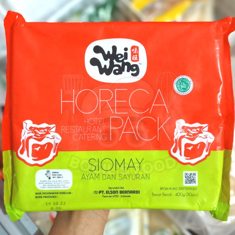 

WEI WANG Siomay Horeca Pack 400g/Wei Wang Horeca Pack/Wei Wang Siomay Horeca Pack 30pcs/Wei Wang Siomay Ayam/Wei Wang Siomaya Ayam Jamur/Wei Wang Siomay Ayam Sayur/Wei Wang Siomay Seafood/Weiwang Siomay Ayam Sayur