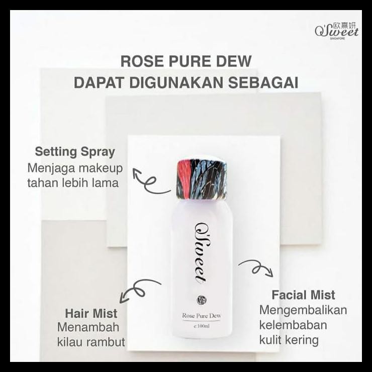 O'Sweet O Sweet Rose Pure Dew Facial Spray 100Ml Terbaik Kode 402