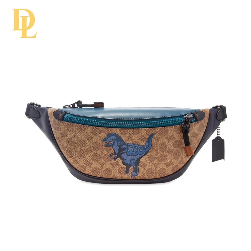 COACH WAISTBAG DINO T-REX IN SIGNATURE CANVAS