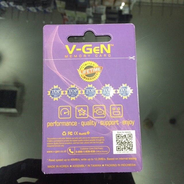 V-gen Memory Card 8gb Memori Vgen Original